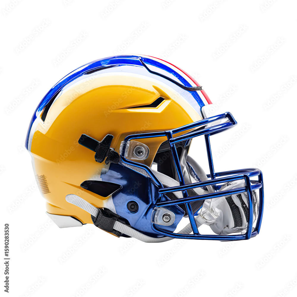 Fototapeta premium Isolated Football Helmet On A Transparent Background