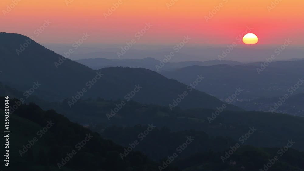 Coucher de soleil complet