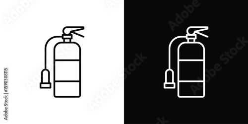 Blowtorch icon. Stroke pictogram. Vector illustration. Vector sign for mobile app and websites.