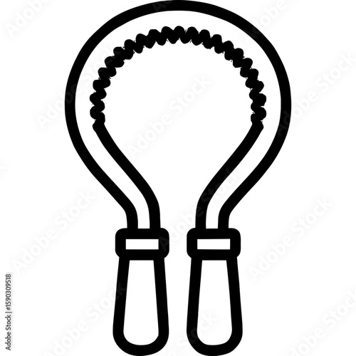 Shedding blade outline icon vector