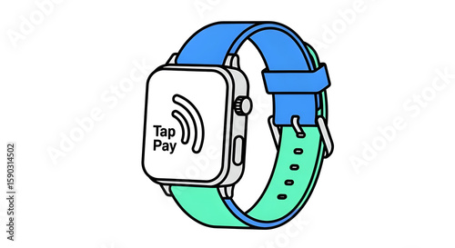 Stylish smartwatch with tap pay technology offers convenience and seamless payments, ideal for modern lifestyle and efficient transactions.