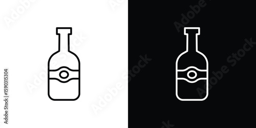Olive oil icon. Stroke pictogram. Vector illustration. Vector sign for mobile app and websites.