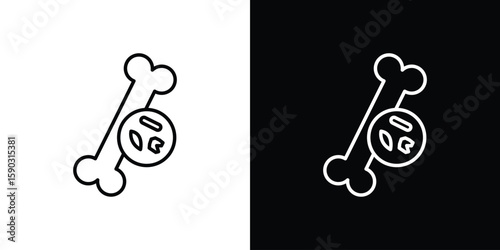 Multiple myeloma icon. Stroke pictogram. Vector illustration. Vector sign for mobile app and websites.