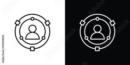 Experience icon. Stroke pictogram. Vector illustration. Vector sign for mobile app and websites.