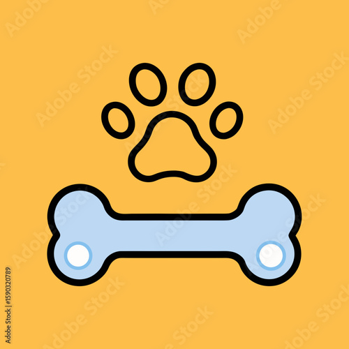 dog bone vector