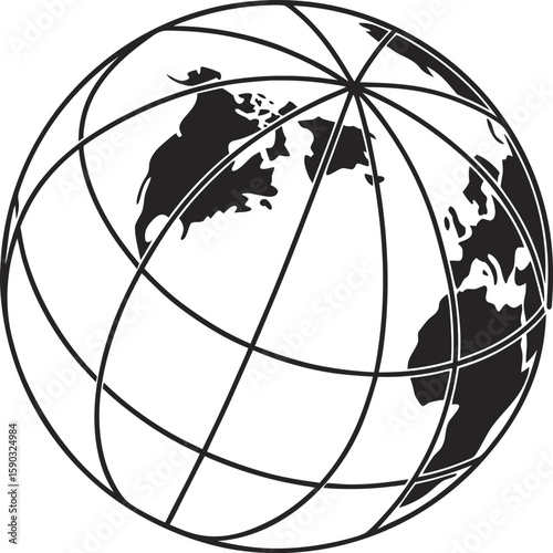  Globe grid earth