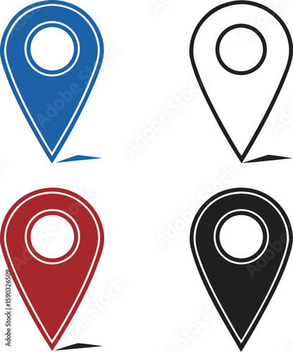 Free Download  Location ins multiple colours - GFXLoad