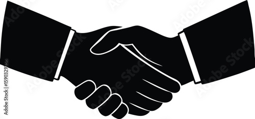 flat handshake agreement vector design for partnerships