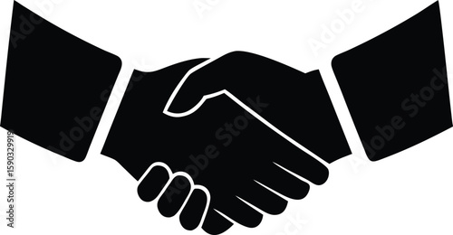 modern handshake agreement vector icon