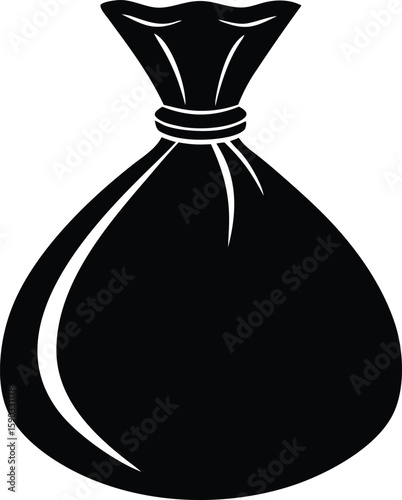 simple money bag vector artwork for marketing