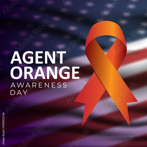 National Agent Orange Awareness Day Background Vector Illustration 