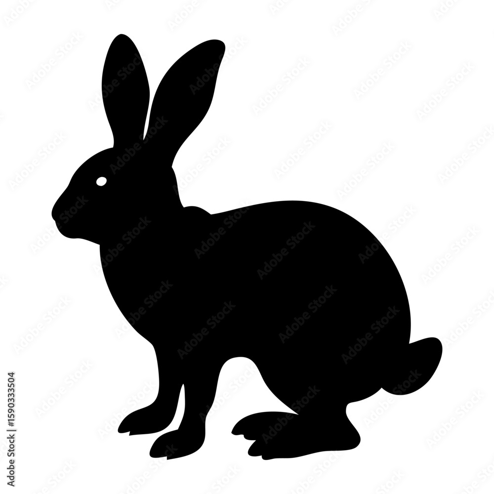Fototapeta premium Rabbit Silhouette