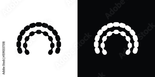 Lingual braces icon