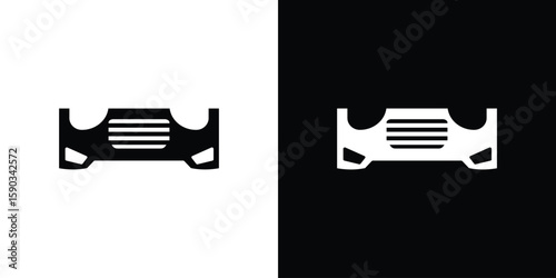 Car bumper icon