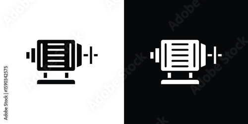 Car alternator icon