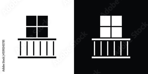 Balcony icon vector illustration - Collection of high quality black style vector icons