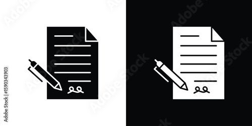 Agreement icon vector illustration - Collection of high quality black style vector icons
