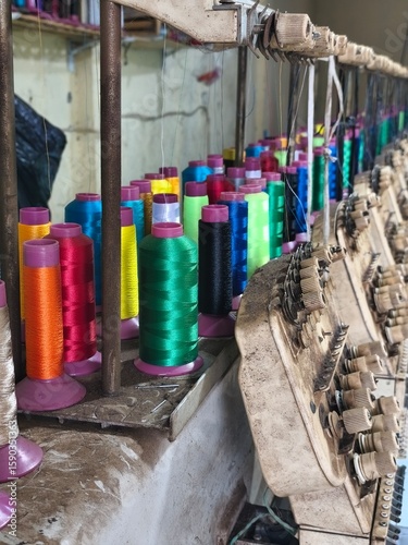 Wallpaper Mural colorful threads, for sewing clothes Torontodigital.ca