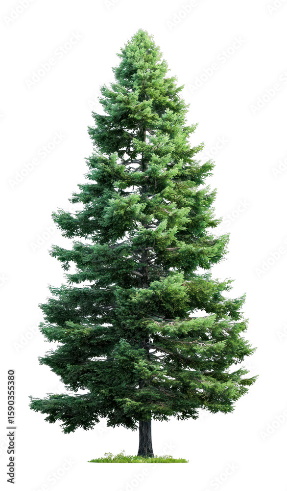 Fototapeta premium PNG Pine tree background isolated illustration.