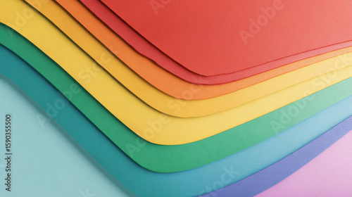 Elegant LGBT Pride Background with Subtle Rainbow Tones and Text Space, Generative AI
