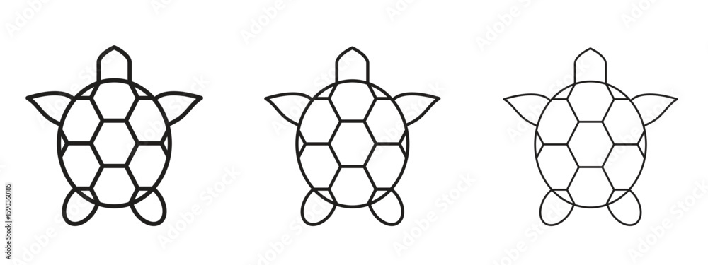 Obraz premium Sea turtle icon for Graphic Design Projects