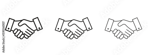 Shake hands icon for Graphic Design Projects