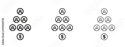 Ponzi scheme icon for Graphic Design Projects