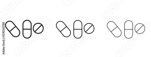 Pills icon for Graphic Design Projects