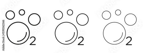 Oxygen O2 icon for Graphic Design Projects