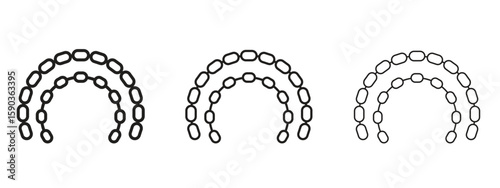 Lingual braces icon for Graphic Design Projects