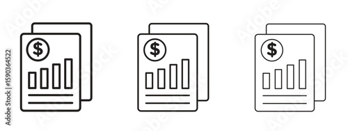 Income statement icon for Graphic Design Projects