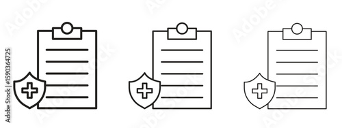 Health insurance icon for Graphic Design Projects