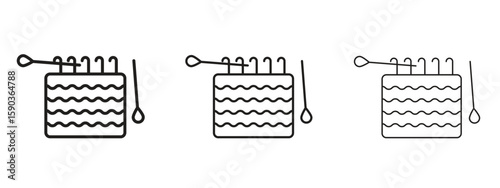 Handloom icon for Graphic Design Projects