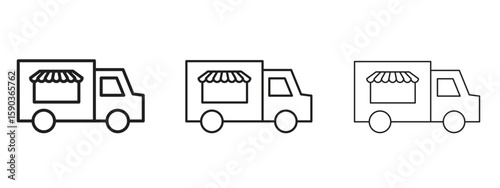 Food truck icon for Graphic Design Projects