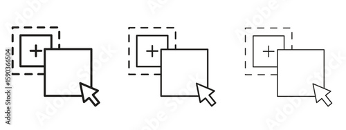 Drag and drop icon for Graphic Design Projects