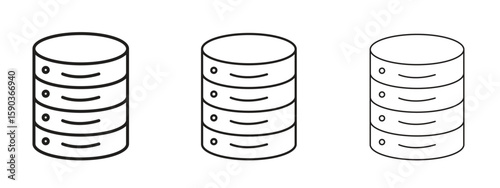 Cylinder database icon for Graphic Design Projects