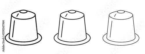 Coffee capsule icon for Graphic Design Projects