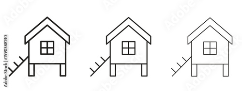Chicken coop icon for Graphic Design Projects