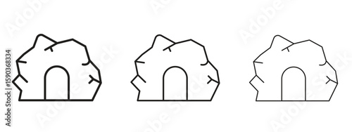 cave icon for Graphic Design Projects
