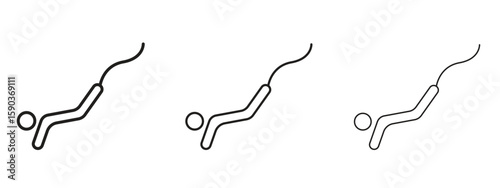 Bungee jumping icon for Graphic Design Projects