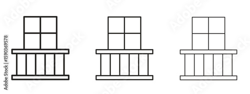 Balcony icon for Graphic Design Projects