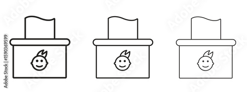 baby wipe icon for Graphic Design Projects
