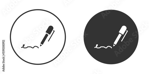 Write icon vector clipart in black colors. suitable for graphic work