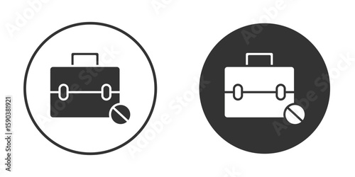 Unemployment icon vector clipart in black colors. suitable for graphic work