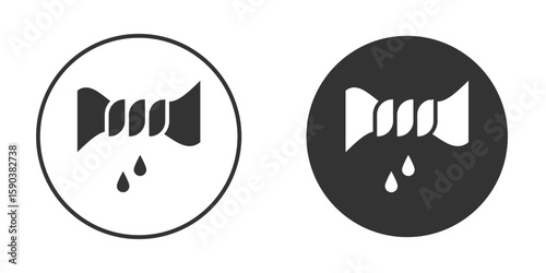 Squeeze icon vector clipart in black colors. suitable for graphic work