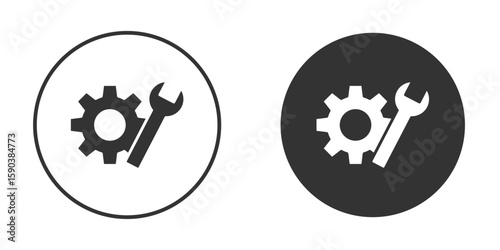 Productivity tools icon vector clipart in black colors. suitable for graphic work