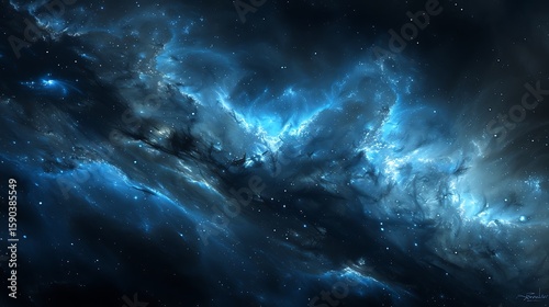 Cosmic Bouquet of Nebula Petals in Deep Space