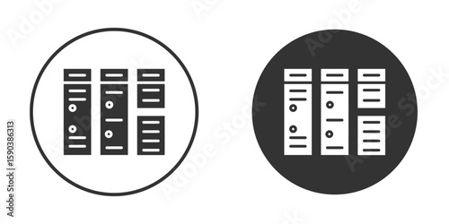 Lockers icon vector clipart in black colors. suitable for graphic work