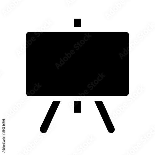 Chalkboard on easel icon vector illustration