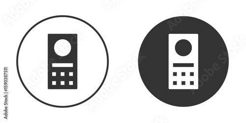 Intercom icon vector clipart in black colors. suitable for graphic work